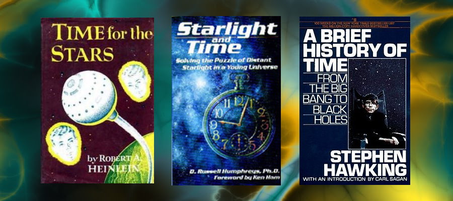 3 book covers on time