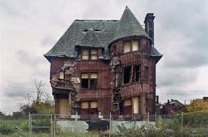 House destroyed by termites