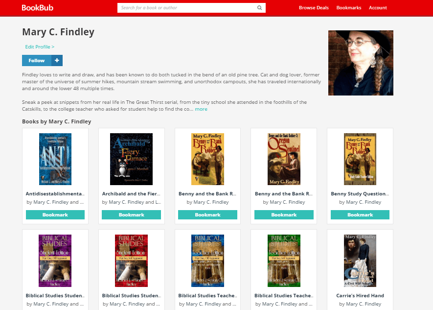 bookbub screenshot